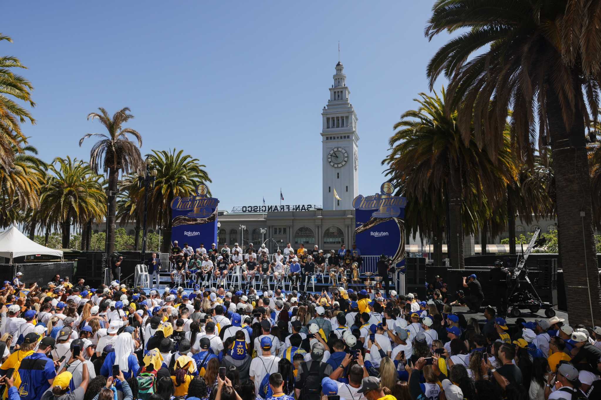 Best moments from Warriors' NBA championship parade
