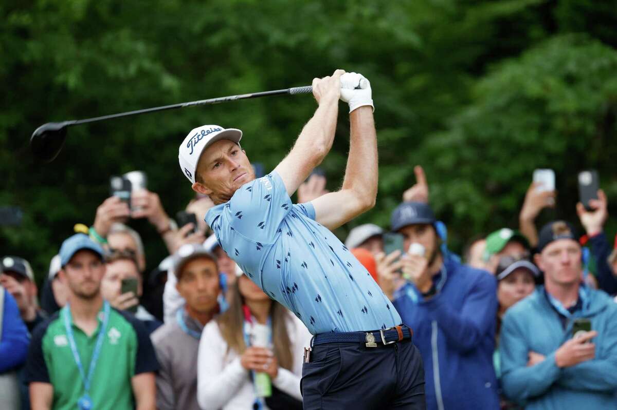 BROOKLINE, MASSACHUSETTS - JUNE 19: Will Zalatoris of the United States plays his shot from the 15th tee during the final round of the 122nd U.S. Open Championship at The Country Club on June 19, 2022 in Brookline, Massachusetts. (Photo by Jared C. Tilton/Getty Images)