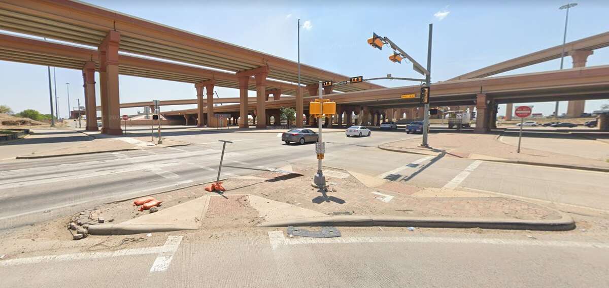 Pictured is the intersection of Interstate 35 and Bob Bullock Loop in Laredo. An 11-vehicle accident involving two tractor-trailers occurred here on Monday, June 20, 2022.