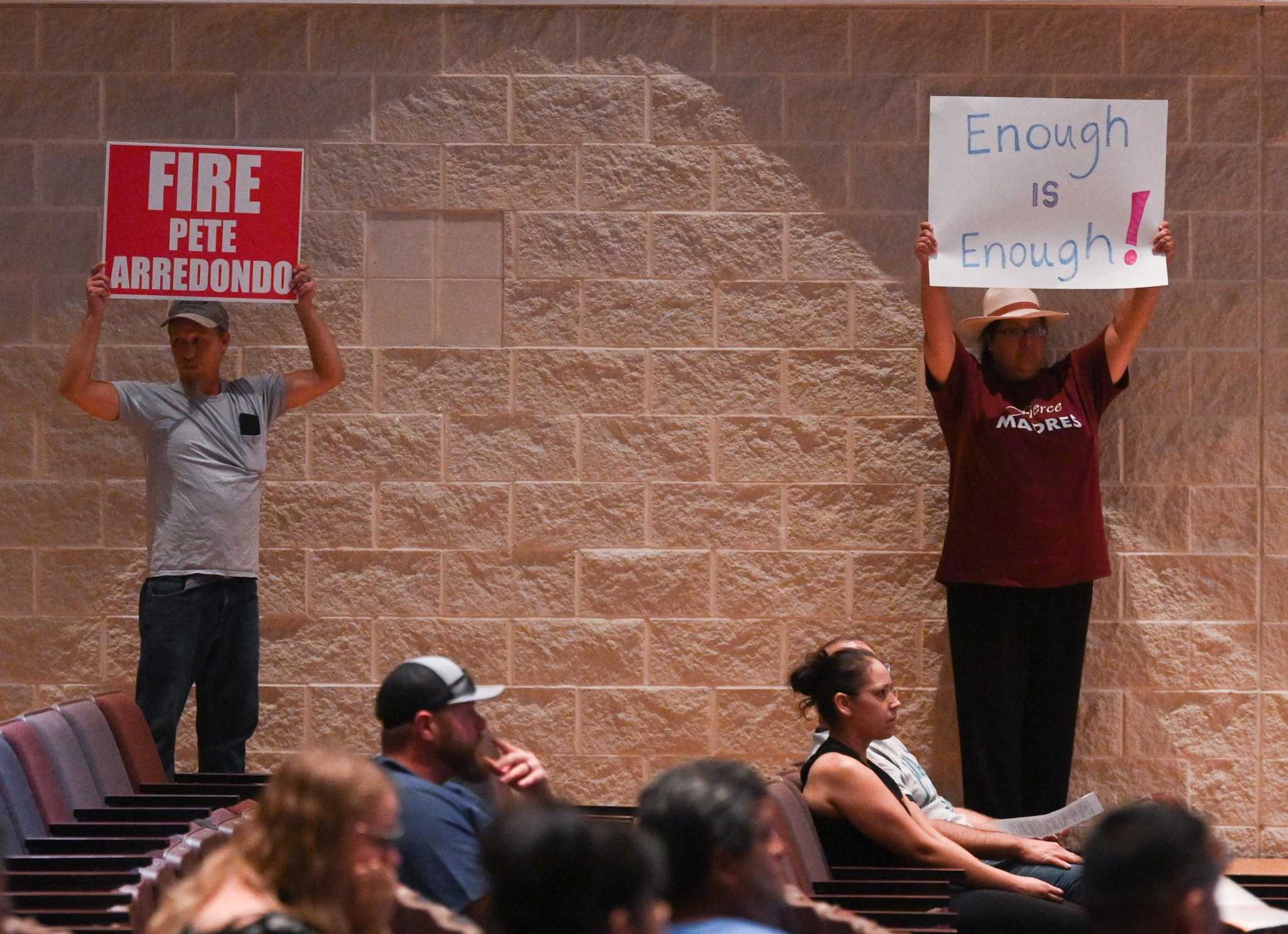 Families of Uvalde massacre victims plead with school board to fire ...