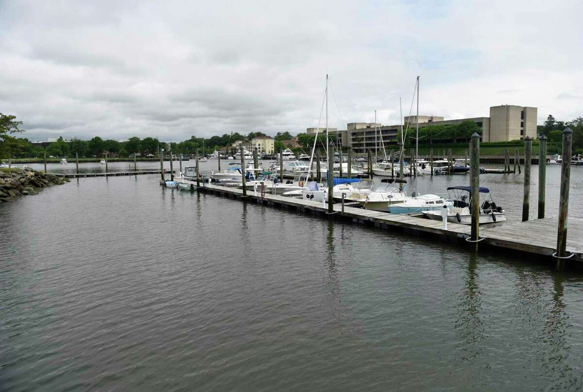 Boats are docked at Greenwich Harbor in Greenwich, Conn. Thursday, June 16, 2022. The town is slated to receive $2 million in federal funds for a much-needed dredging of Greenwich Harbor, but the project is on hold.