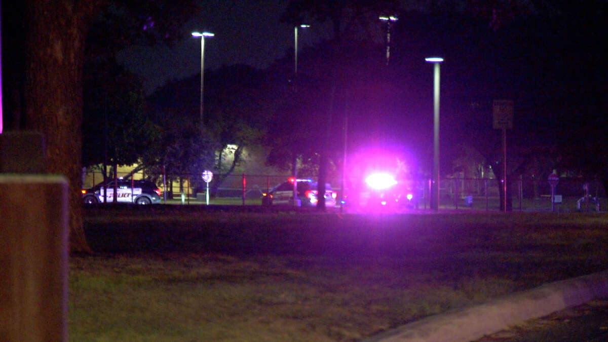 A man was shot and killed and his female passenger was hospitalized after an apparent shootout between two vehicles Monday night near St. Mary's University, according to San Antonio Police.
