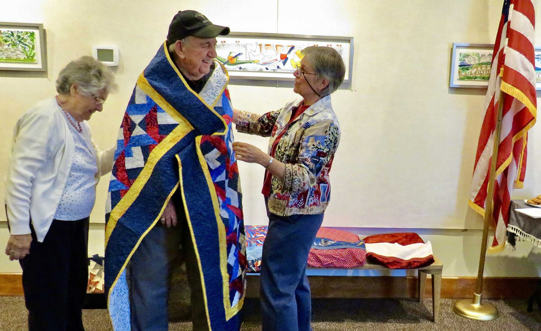 Local veterans honored with Quilts of Valor in ceremony in Branford - Vimarsana News