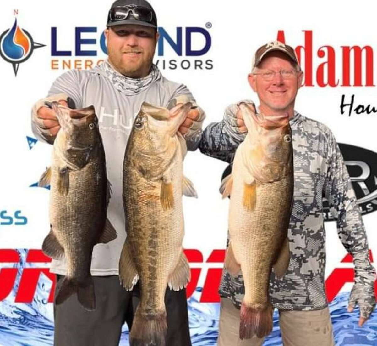 David Perciful and Bo Brown came in first place in the CONROEBASS Tuesday Tournament with a stringer weight of 17.17 pounds.