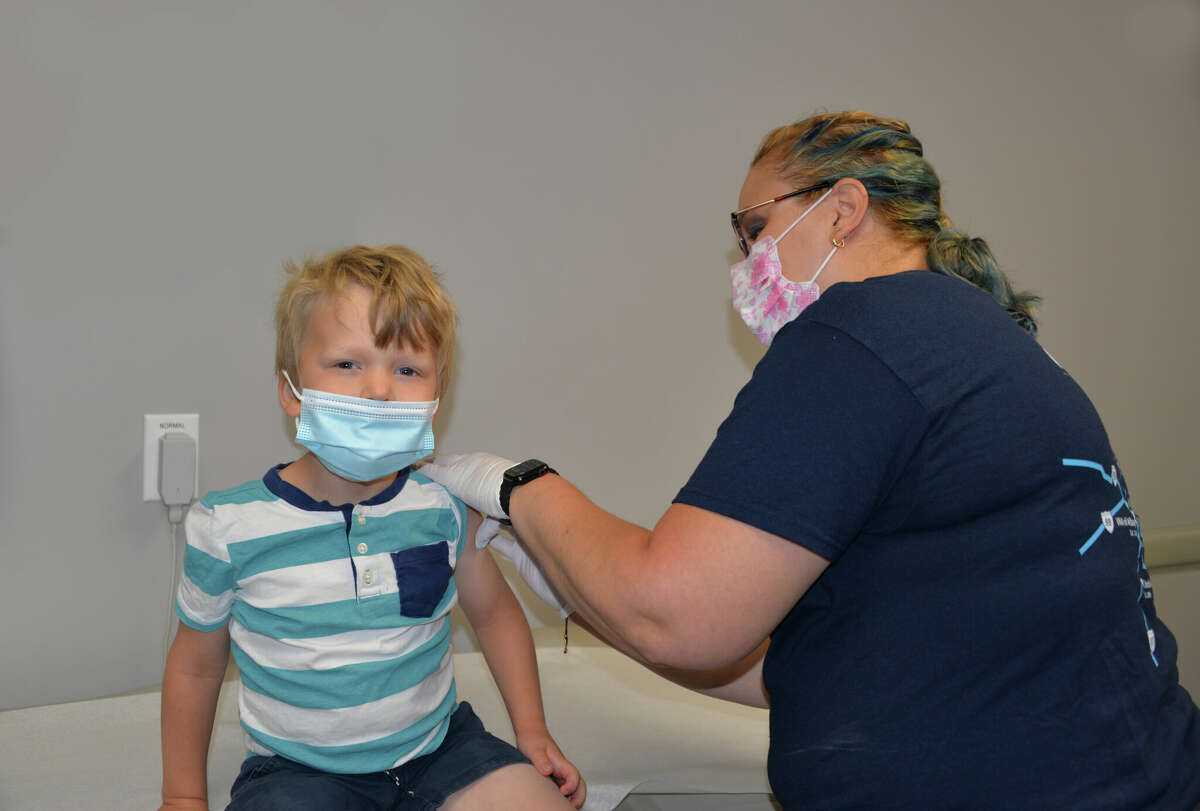 A young patient of the Albany Medical Center Pediatric Group, located at 391 Myrtle Avenue in Albany, received the first COVID-19 vaccine given to a child under the age of 5 at the office. The dose was administered on June 21, 2022 following the CDC endorsement of vaccines for young children. 