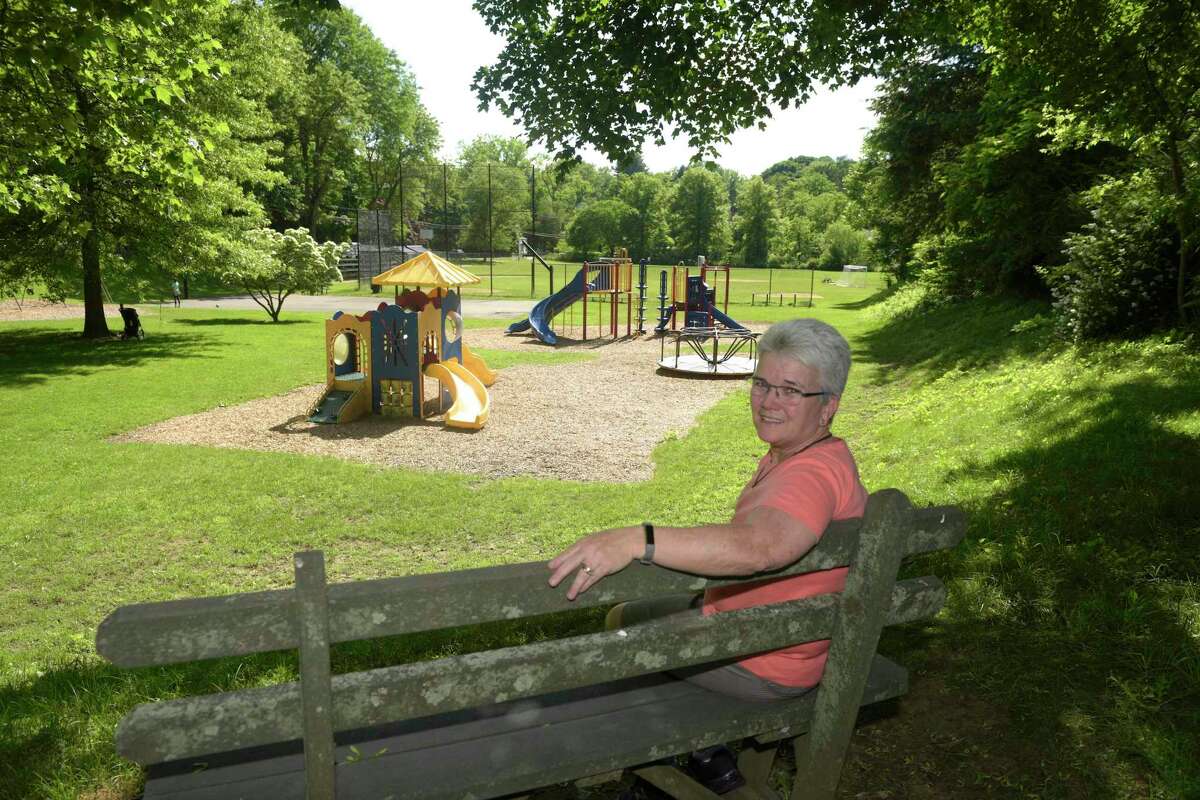 Parks and Recreation Director Eileen Earle, at Parloa Park in June 2019, is retiring April 1, 2023, after 37 years of service to the town of Bethel.