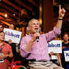Texas Governor Greg Abbott addresses the attendees during the 2022 Republican Party of Texas State Convention Welcome Reception at The Rustic restaurant in Houston, Texas on Thursday, June 16, 2022. (Lola Gomez/Dallas Morning News/TNS)