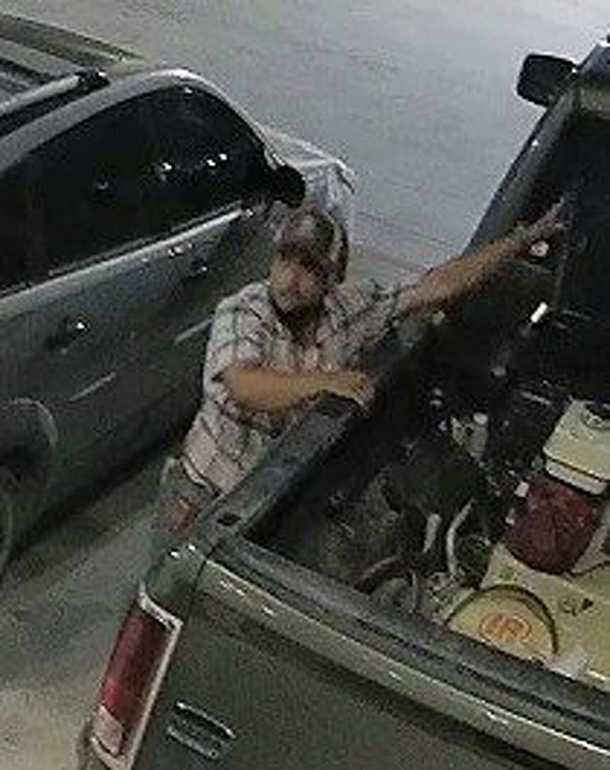 The Midland Police Department and Midland Crime Stoppers are seeking information on a burglary suspect who stole over $2,000 worth of items from unlocked work trucks. 