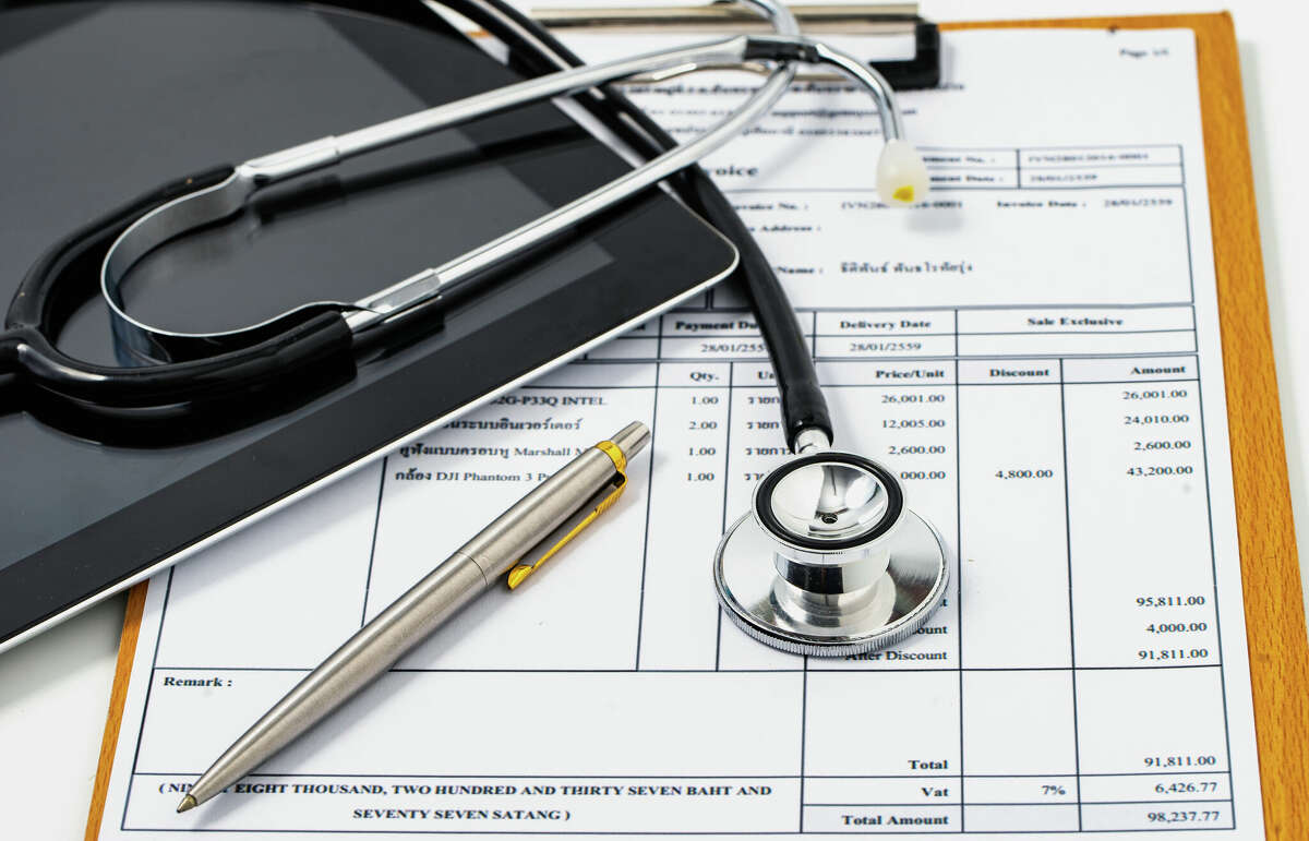 Medical bill as seen in a stock photo. 