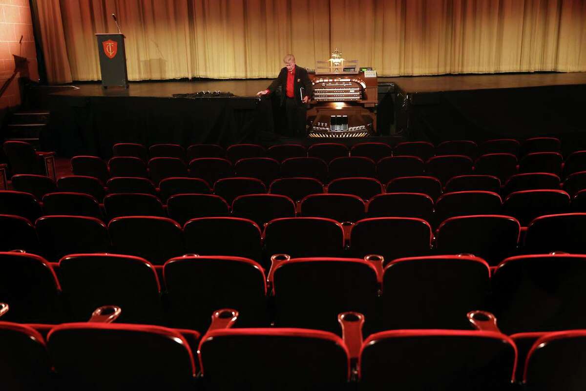 Organ player David Hegarty has had his job at the Castro Theater for 44 years.