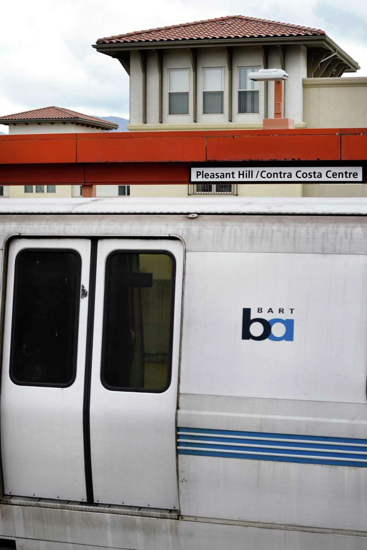 A BART train derailed in the East Bay between Concord and Pleasant Hill, causing evacuation of passengers. A train here is seen at the Pleasant Hill Station in 2018.