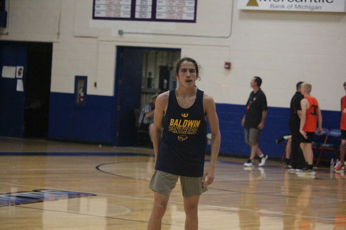 Baldwin's SJ Hossler gets ready for a shootout at the Chippewa Hills gym last week. Baldwin hosted one on Friday.