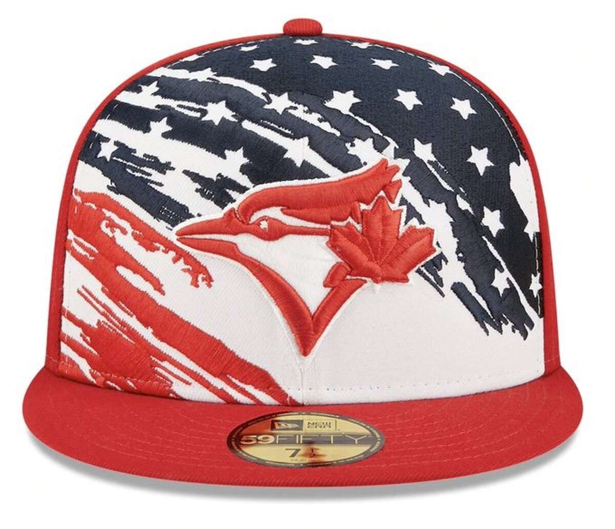 A Toronto Blue Jays cap featuring the American flag is being called a "snafu" by maker New Era.