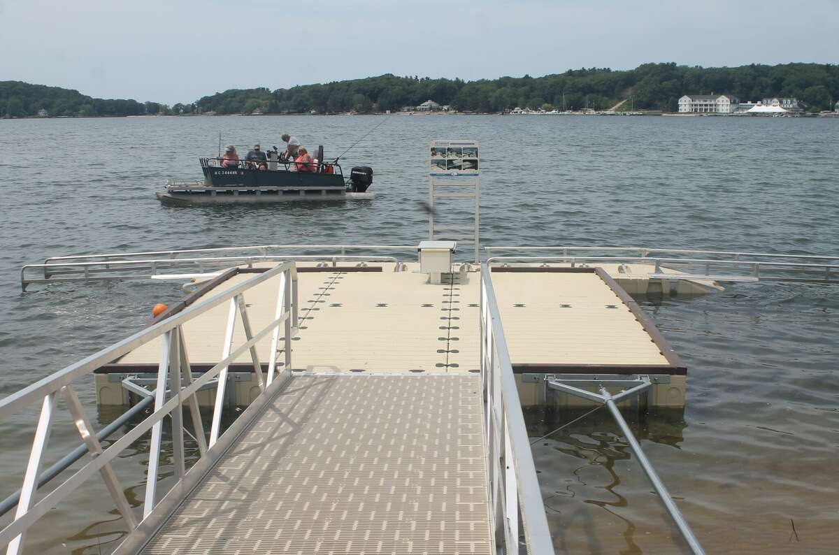 Pictured is a universal access kayak and canoe launch at the Michigan Department of Natural Resources' boat launch at Andy's Point in Onekama. A grand opening for the launch is scheduled for 10 a.m. on Aug. 7.
