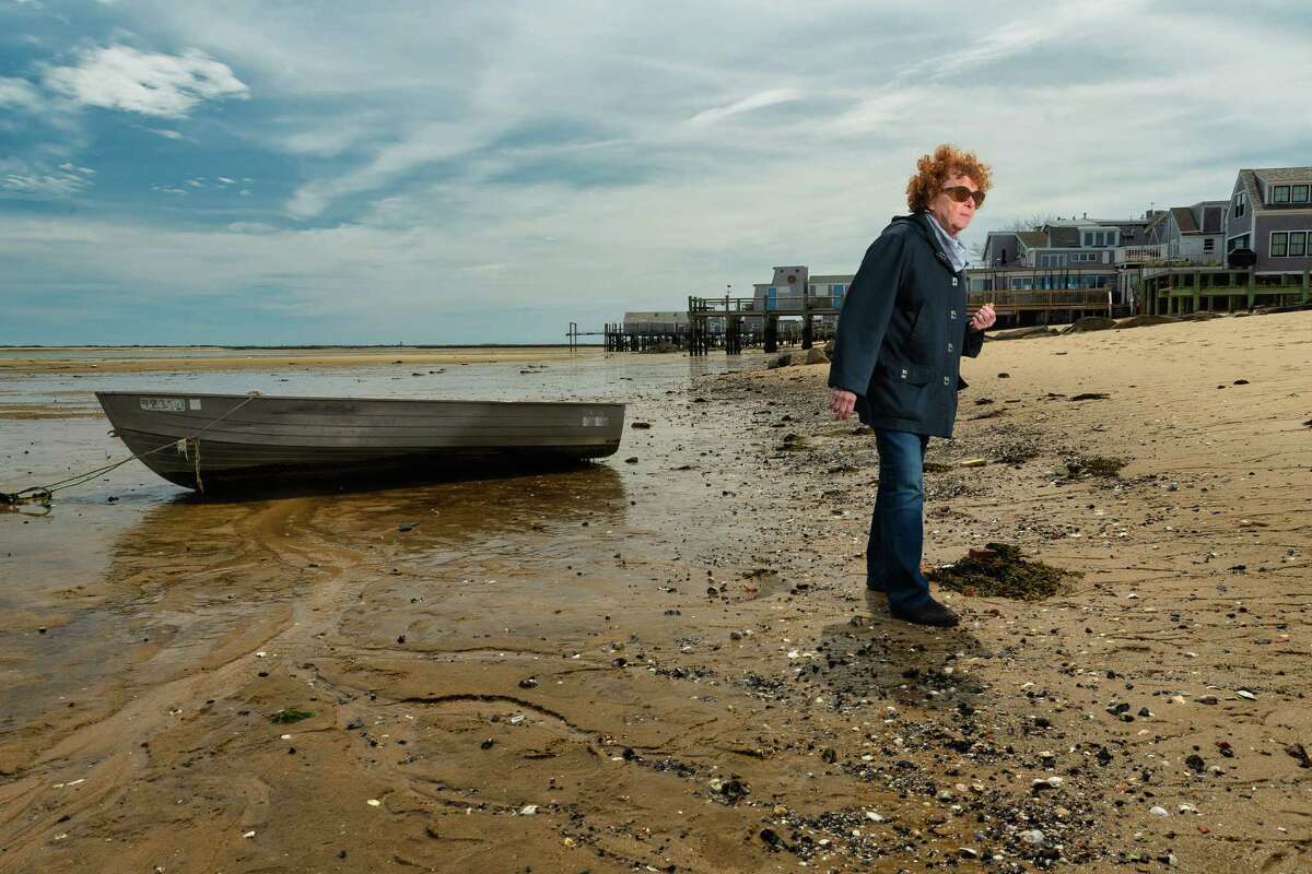 Artist Gail Browne on the shore in Provincetown, Mass. "I have an obsession," says Browne, 74. "When I'm walking on the beach, I just can't take my eyes off the ground."