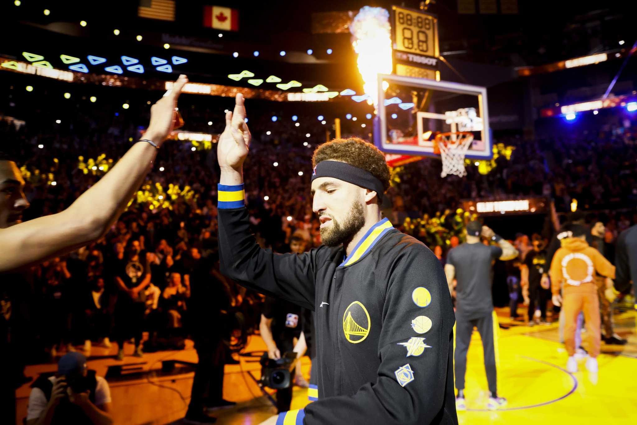 Klay Thompson lost his ring, danced, and ran over a fan at Warriors parade  