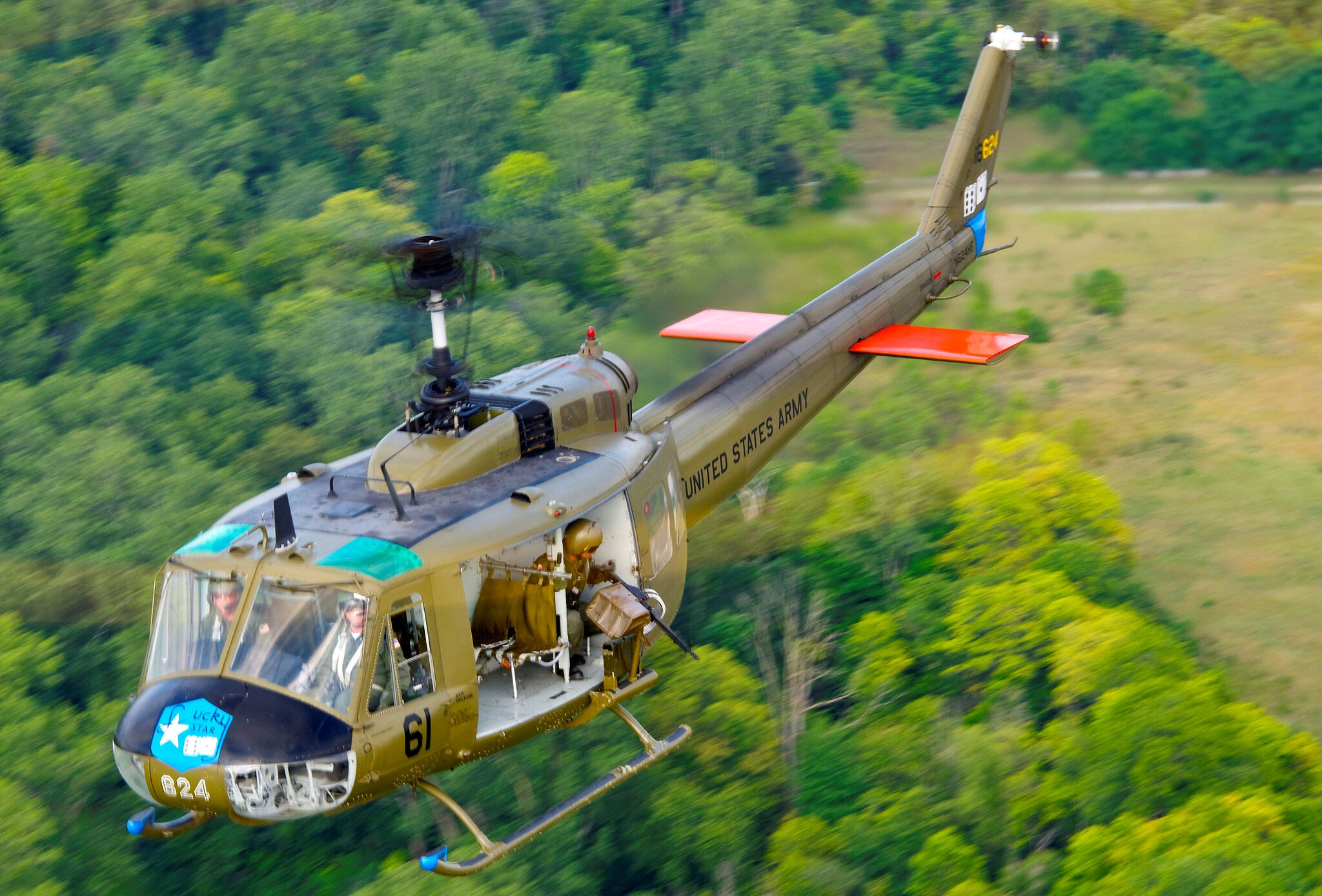 Army Aviation Heritage Foundation offering Huey helicopter rides at the