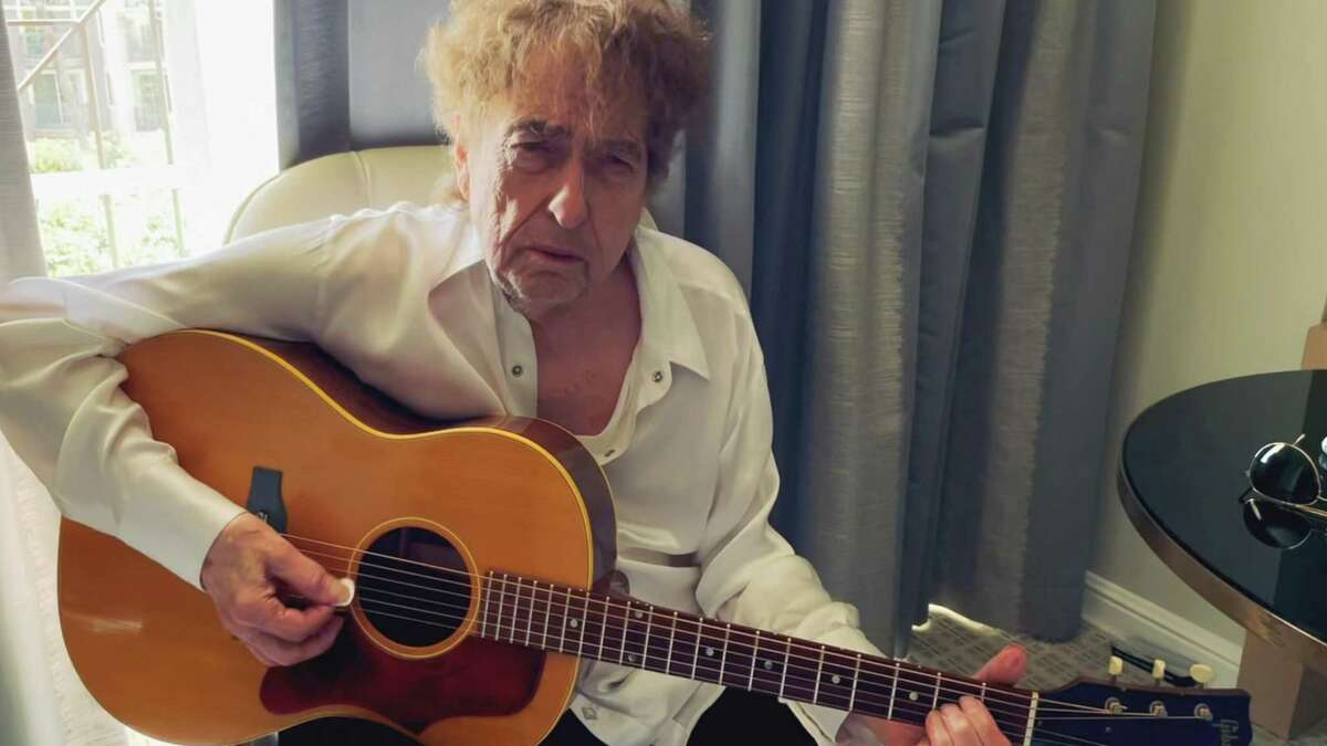 Bob Dylan performing “Happy Birthday” in Brian Wilson’s birthday video compilation.