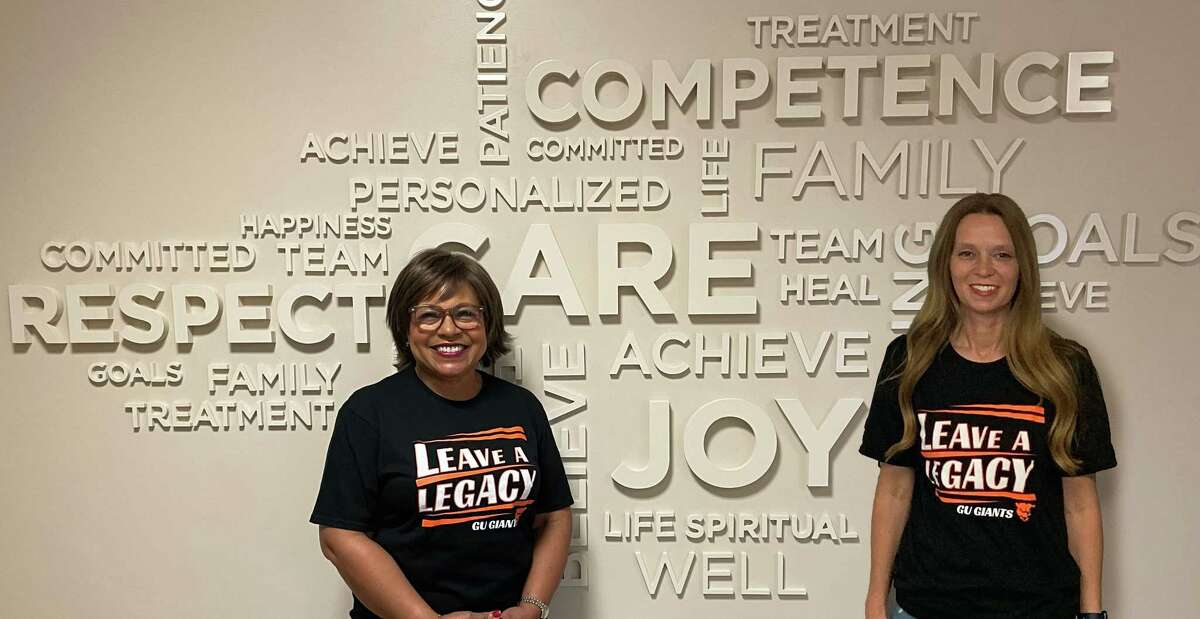 St. John's College of Nursing Chancellor Charlene Aaron (left) and HSHS Holy Family Hospital President Kelly Sager said Greenville University students can now complete the nursing program on campus.