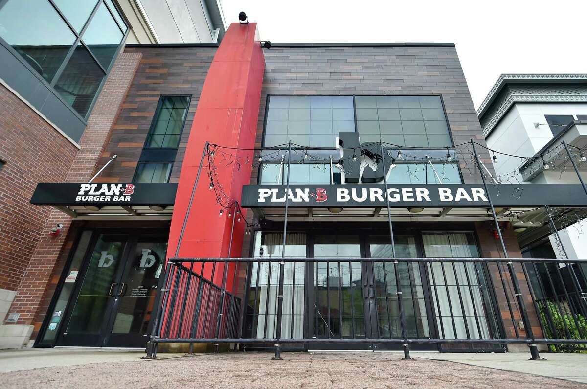 A view of the former Plan B Burger Bar at Stamford Town Center in Stamford, Conn., on Wednesday, June 22, 2022. There are plans to open a New York Comedy Club in the space.