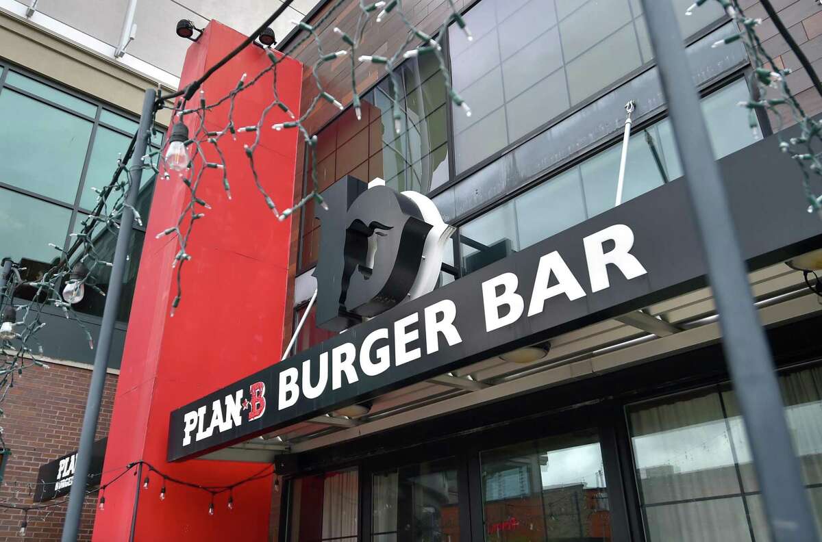 A view of the former Plan B Burger Bar at Stamford Town Center in Stamford, Conn., on Wednesday, June 22, 2022. There are plans to open a New York Comedy Club in the space.