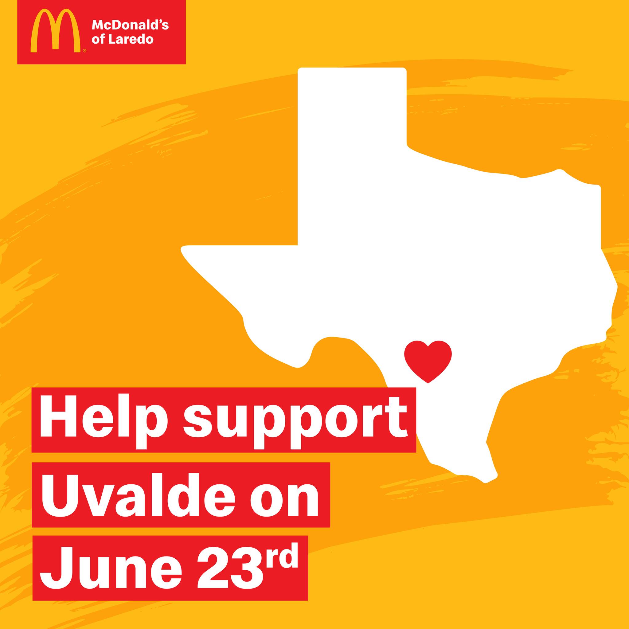 McDonald's of Laredo to raise money for victims of Uvalde massacre - Vimarsana News