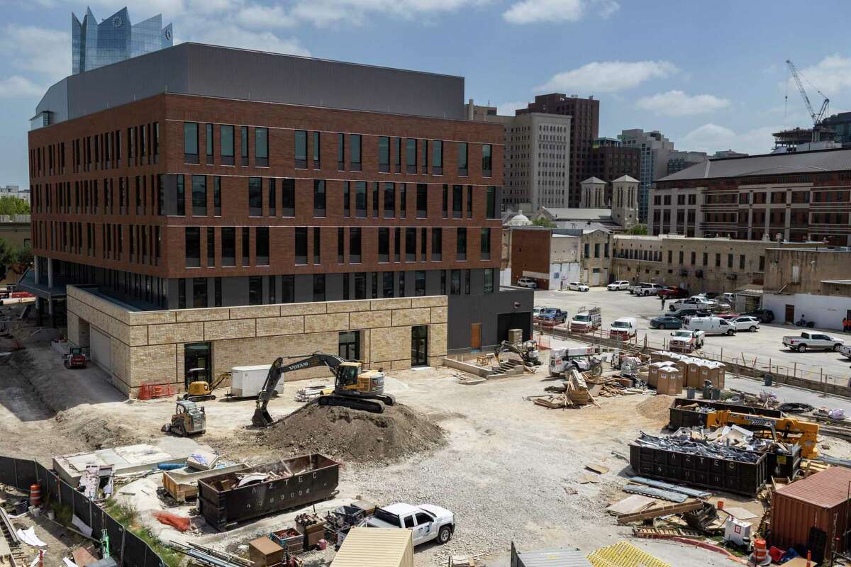 The University of Texas at San Antonio’s School of Data Science is under construction on Friday.