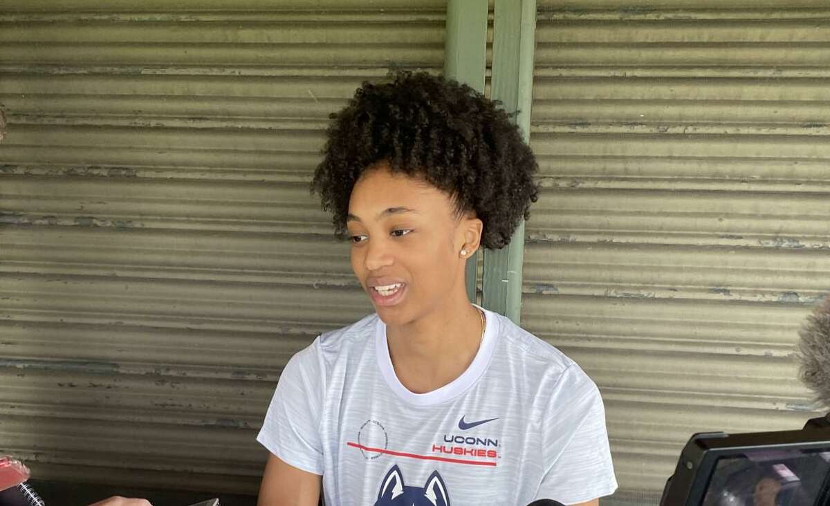 UConn's Aubrey Griffin at Geno Auriemma's charity golf tournament on Tuesday, July 21, 2022 at the Hartford Golf Club in West Hartford.