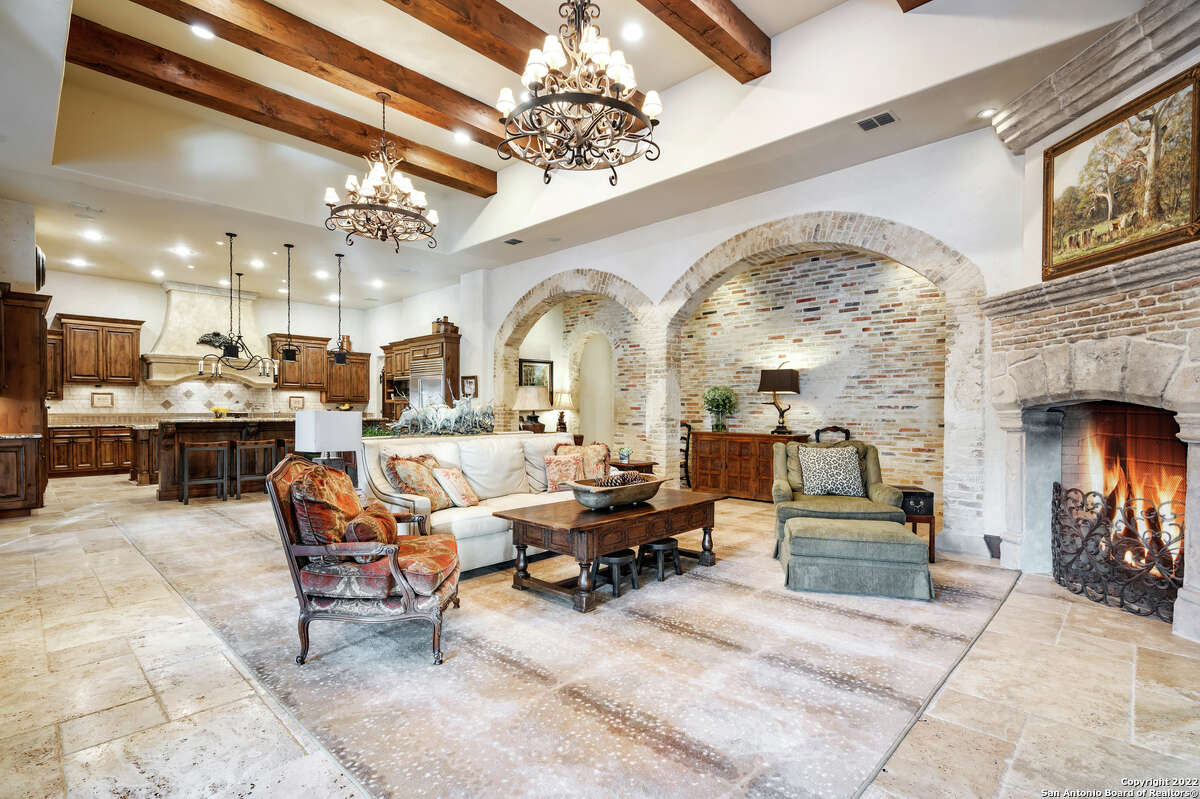 The 8,549-square-foot home has four bedrooms and six bathrooms. There is also a 965-square-foot casita with one bedroom, one full and one partial bathroom.