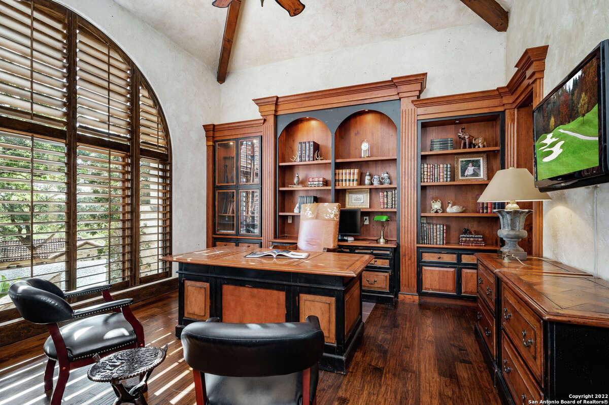 The 8,549-square-foot home has four bedrooms and six bathrooms. There is also a 965-square-foot casita with one bedroom, one full and one partial bathroom.