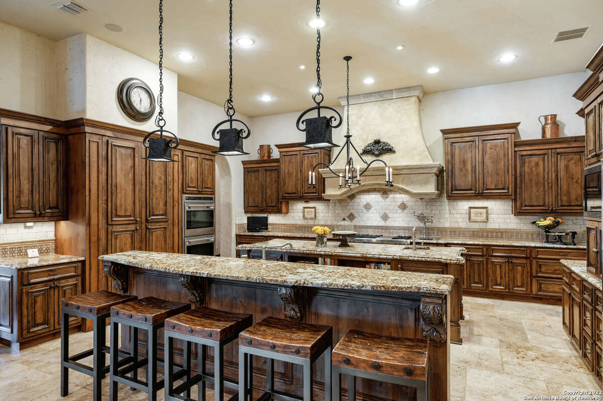 The 8,549-square-foot home has four bedrooms and six bathrooms. There is also a 965-square-foot casita with one bedroom, one full and one partial bathroom.