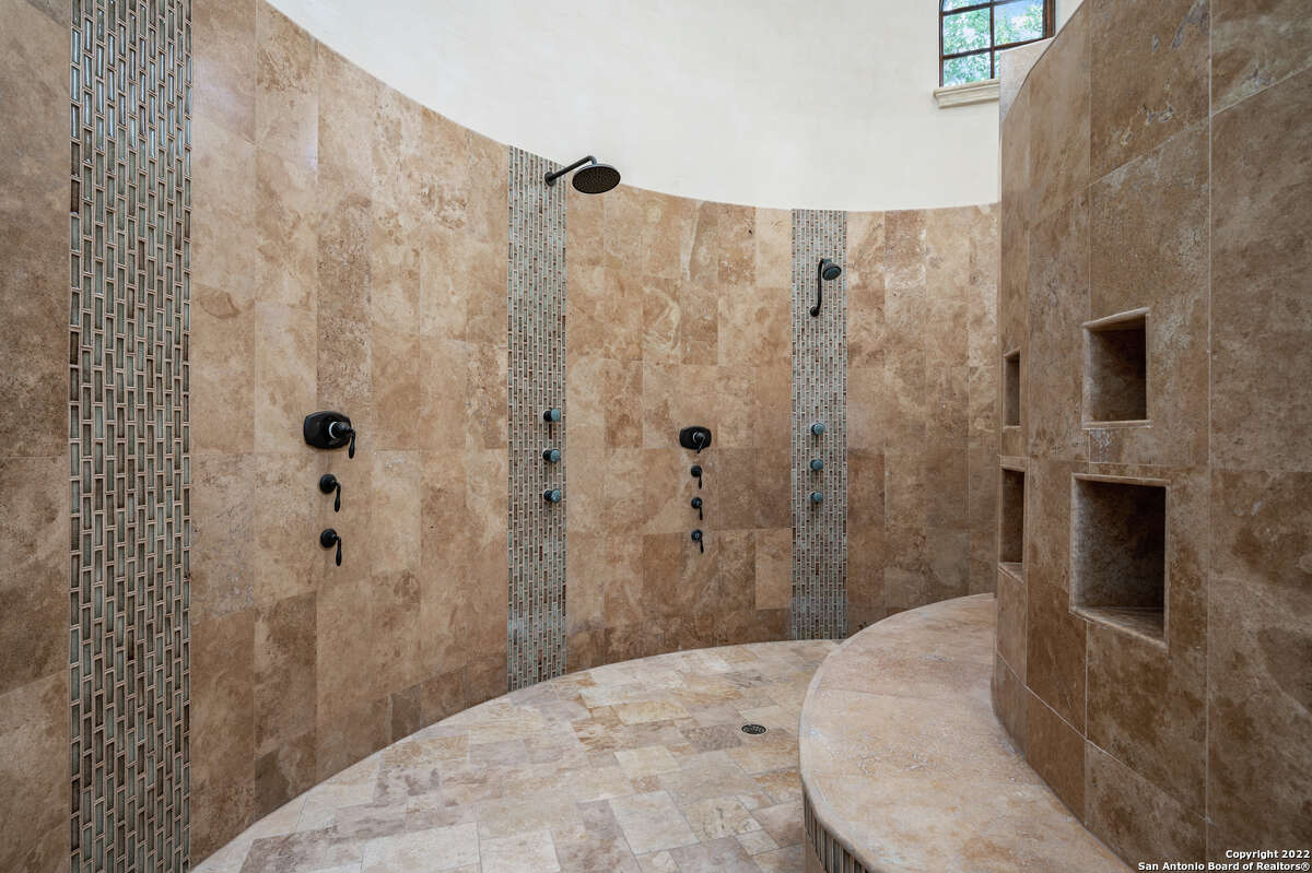 The 8,549-square-foot home has four bedrooms and six bathrooms. There is also a 965-square-foot casita with one bedroom, one full and one partial bathroom.