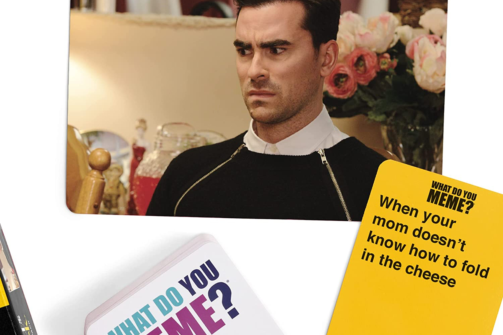 A 'Schitt's Creek expansion pack for What Do You Meme is available now