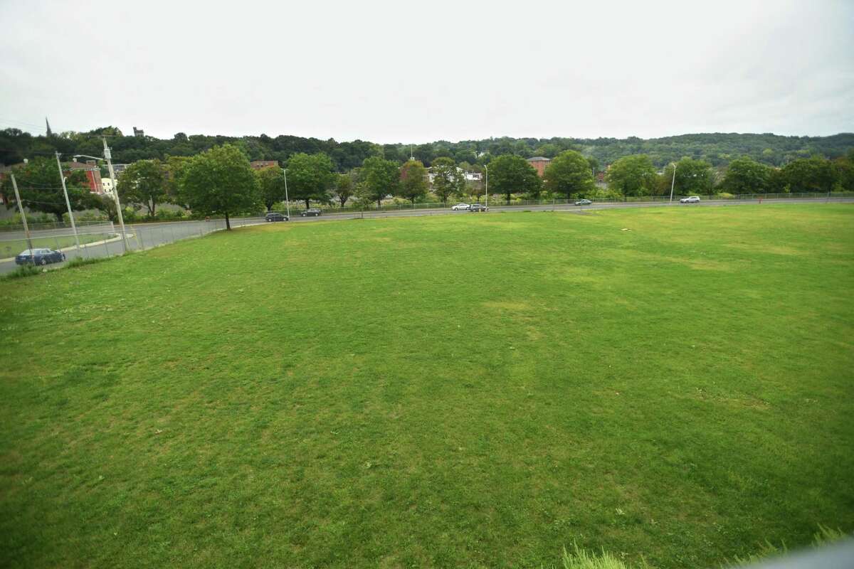 A sports center is being proposed for the Olson Drive property, the former site of a public housing complex, in Ansonia, Conn. on Thursday, September 12, 2019.