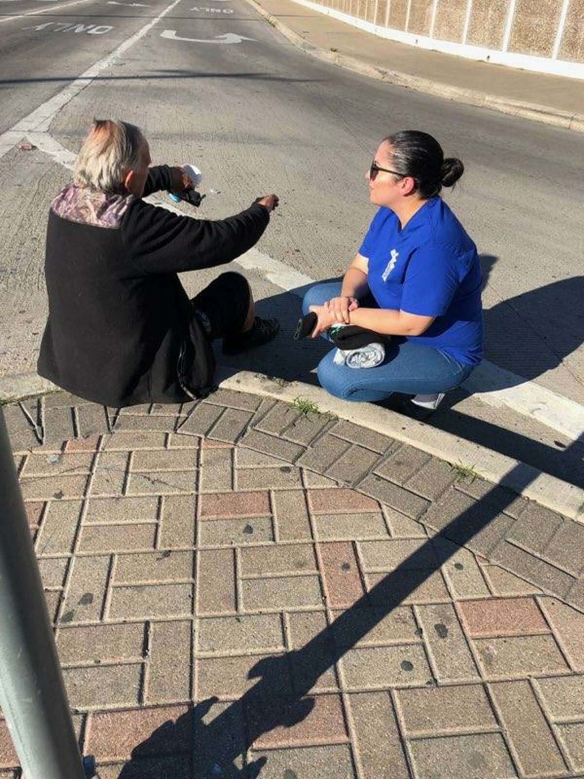 Bethany House outreach specialists hit the streets, so they can find vunerable homeless people and provide them with bottled waters, sunscreen and other items to cool off in the Laredo extreme heat as the propensity of them suffering heat strokes and other issues because of the heat grows as temperatures continue to rise. 