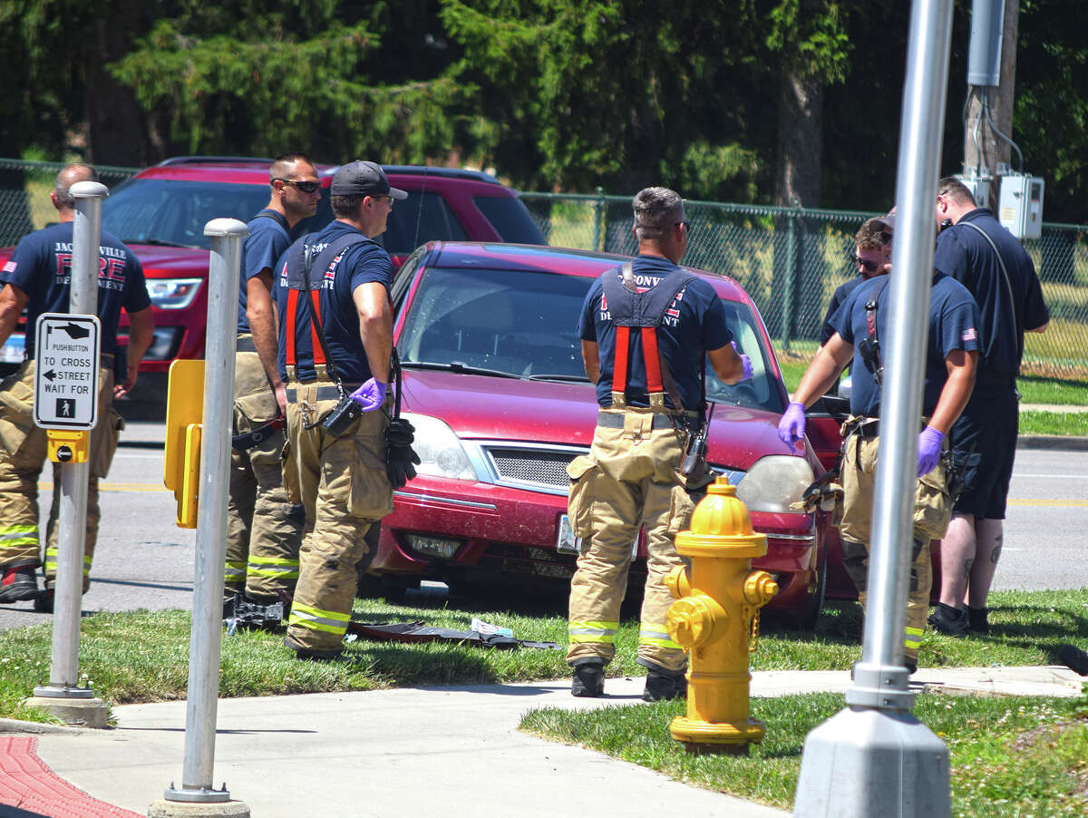 Blake M. Britton, 24, of Ashland was cited on a charge of disobeying a traffic control device after the car he was driving and one being driven by a 16-year-old Jacksonville girl collided at 11:19 a.m. Thursday at West Morton Avenue and South Church Street.