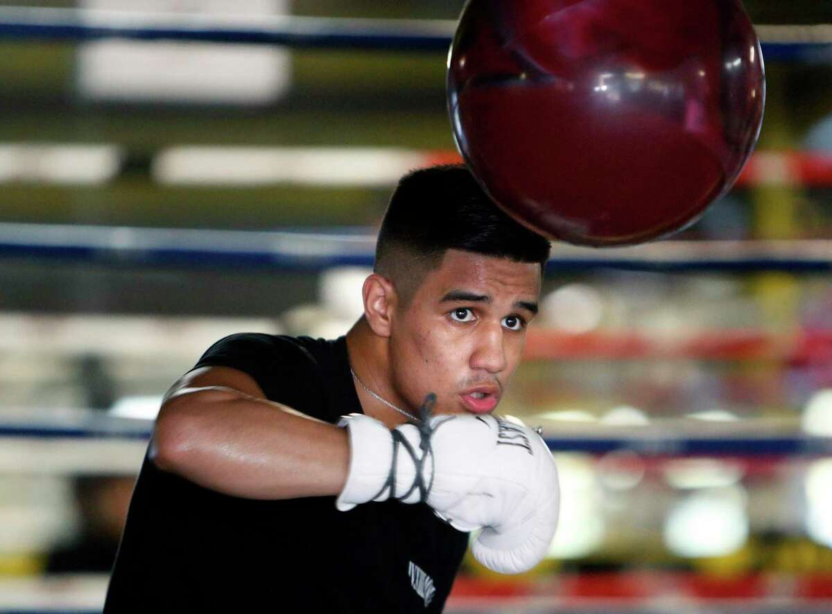 Rick Medina Jr trains at Ramos Boxing gym. 522 Moursund on Thursday, June 13, 2019