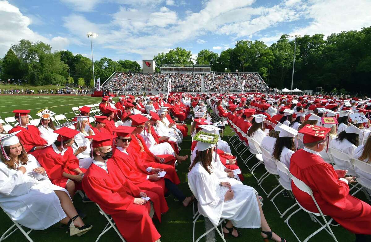 Greenwich High 2022 graduation tips hats to ‘a group of young people