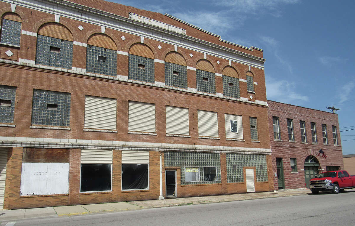 The Granite City Fire Museum, right, which was the city’s first city hall, police station and firehouse, is being renovated thanks to grant funding, as is the building next door.