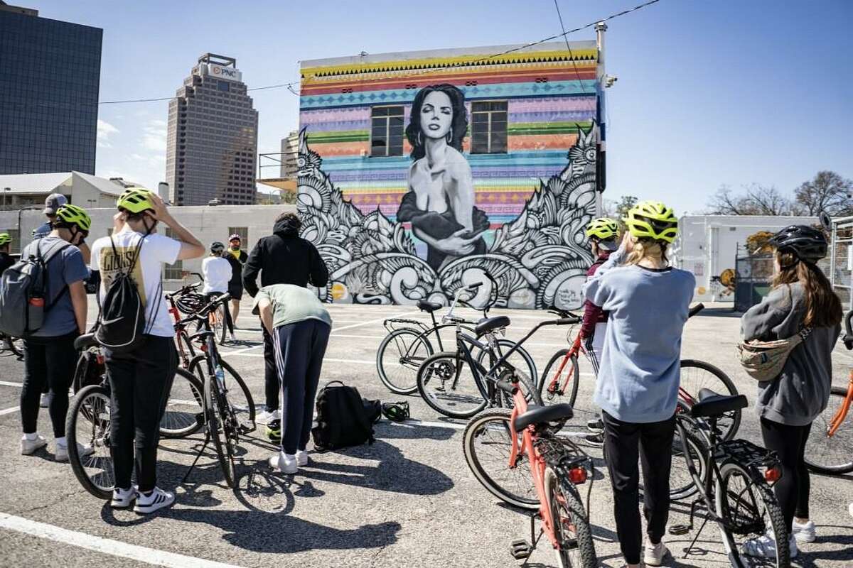 San Antonio Mural Ride offers pedal bike tours showcasing San Antonio’s outdoor murals and other street art, highlighting the artists behind them. One tour travels from downtown to the Pearl, while the other explores Southtown and the King William District. Guides also point out hidden gems among the city’s bars and restaurants.