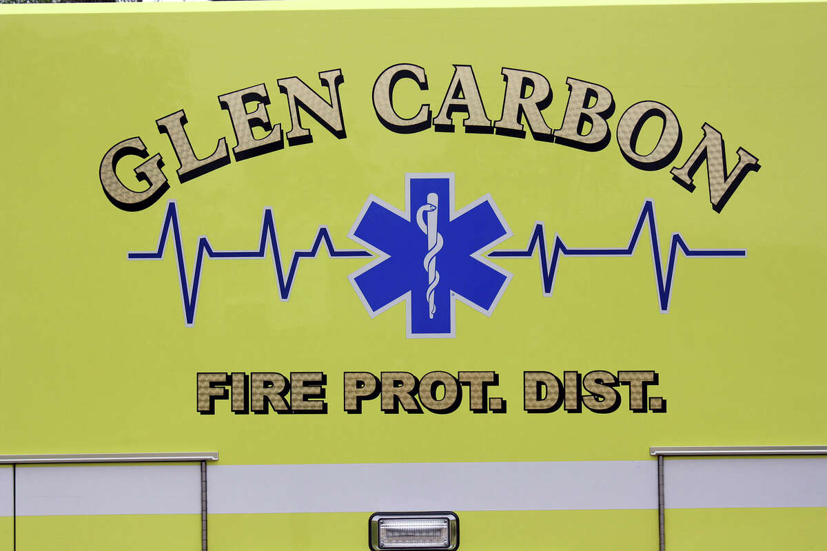 Glen Carbon FPD first responders rushed a man to a waiting medical helicopter Thursday after he suffered a leg injury after an accident with a chainsaw.