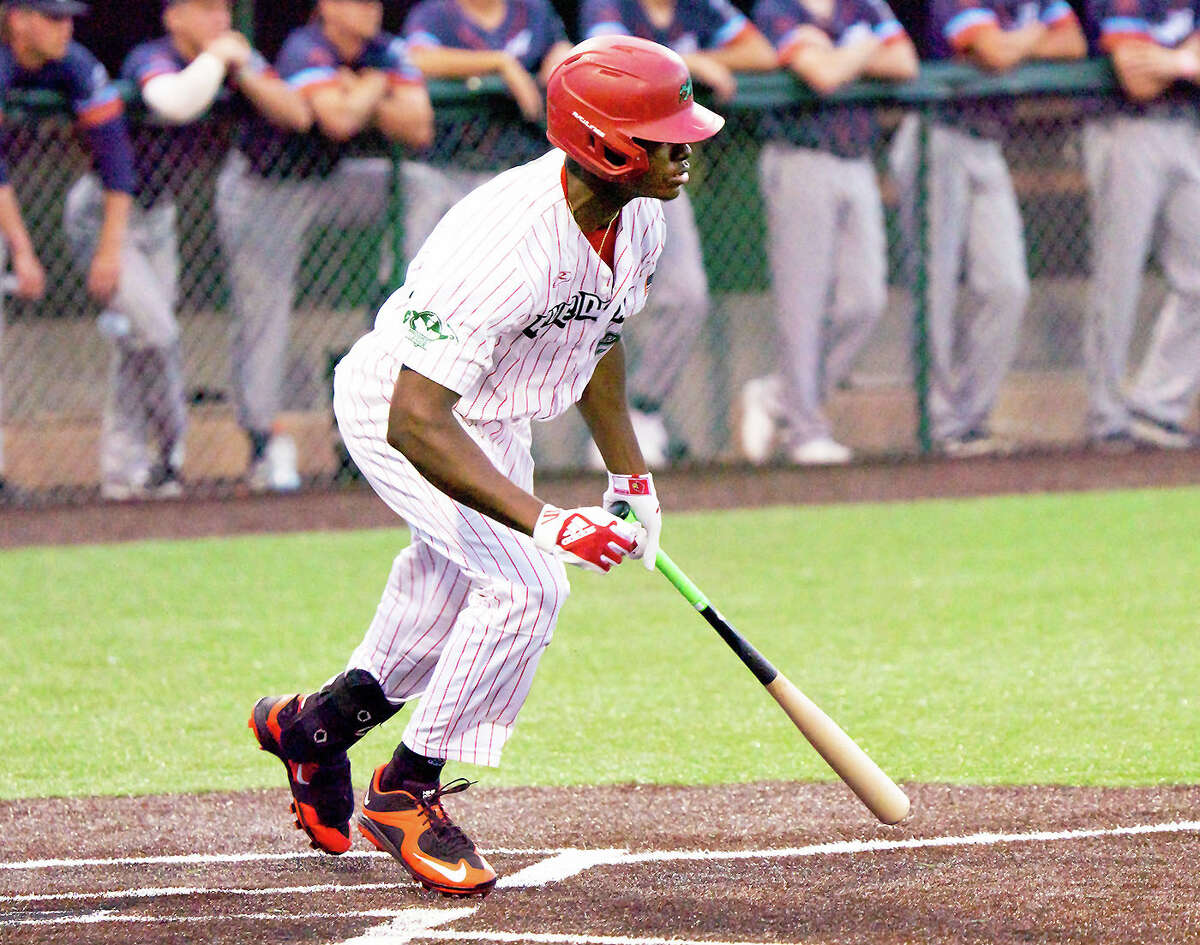 Alton's Eddie King Jr. tripled, drove in a run and scored a run in the River Dragons' 5-3 loss to O'Fallon Thursday  at Lloyd Hopkins Field. His hit was one of only two allowed by Hoots pitchers. Blake Burris hit a solo homer for the other Alton hit.