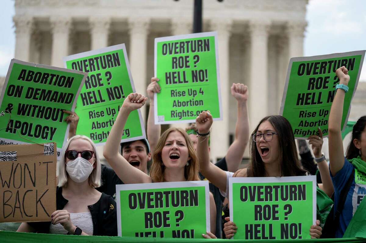 Protesters demonstrate in Washington on Friday after the Supreme Court overturned Roe v. Wade. Democrats no longer have time to entertain the small, anti-choice faction within their party.