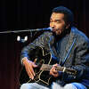 Here, Bobby Rush sings and plays guitar live on stage at Dimitriou's Jazz Alley on Feb. 1, 2022 in Seattle, Washington. Rush performed at Saratoga Springs' Caffe Lena to crowd of about 50 on Thursday, June 23, 2022.