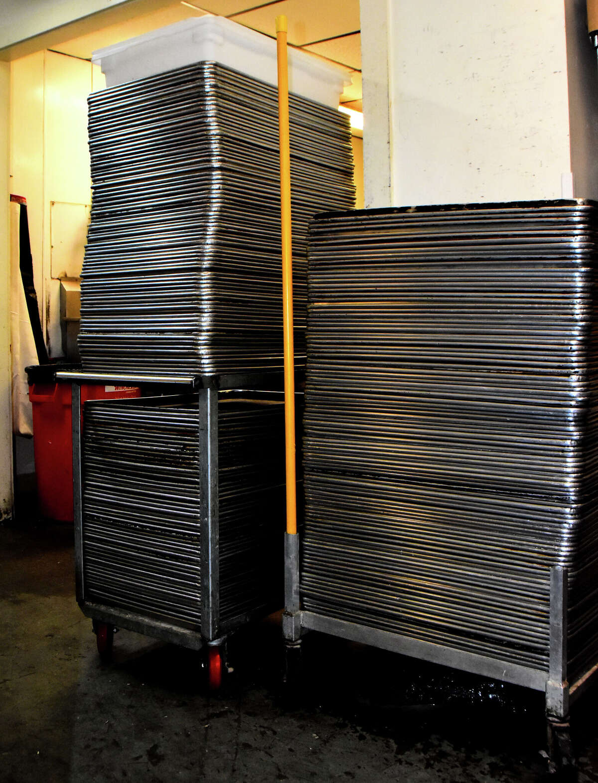 Zachary's Pastry Shoppe in East Greenbush stocks about 700 sheet pans for baking.