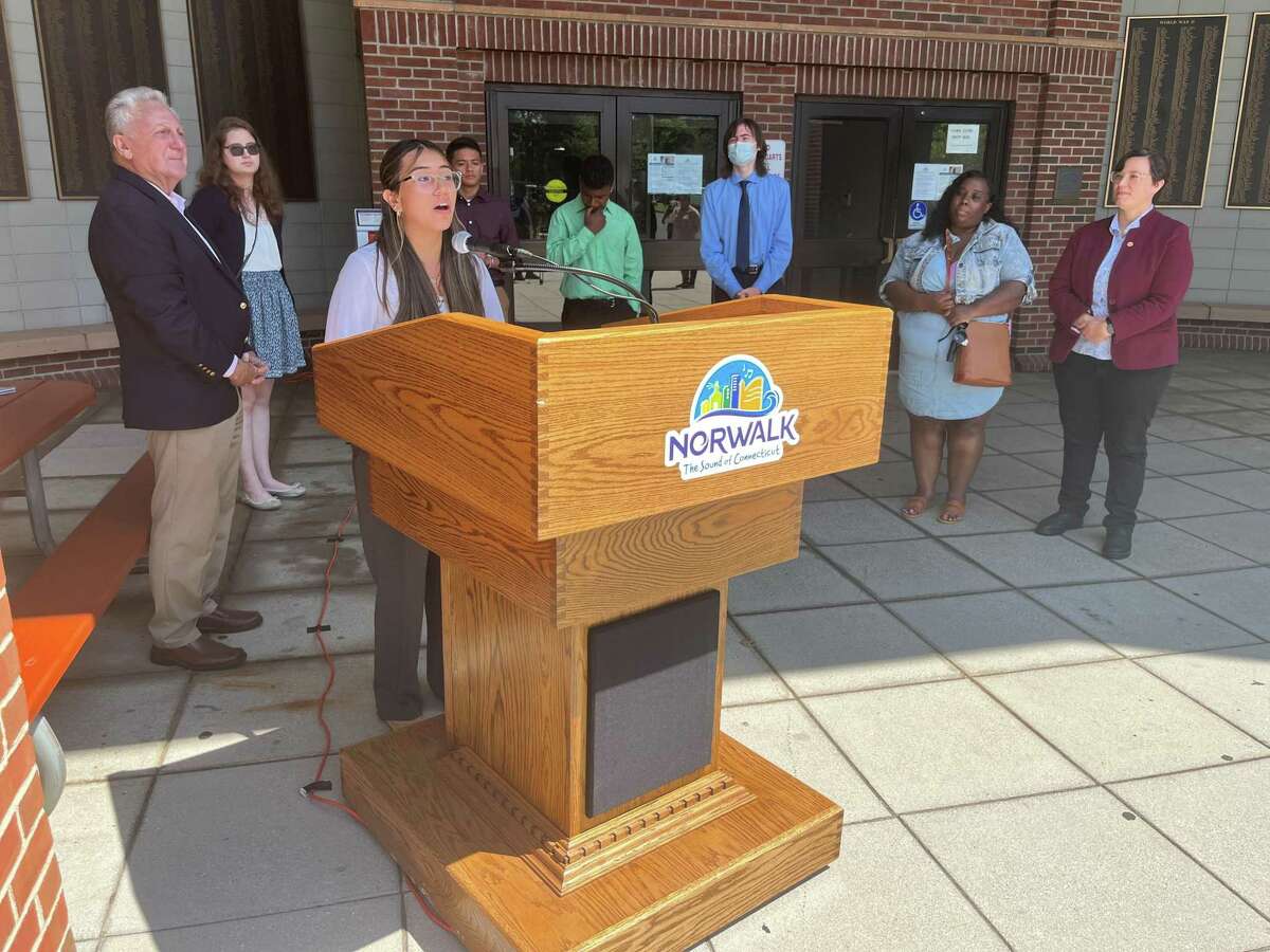 Sophia Granja, 14, encouraged all her young peers in Norwalk to participate in the Mayor's Summer Youth Employment Program on Friday, June 24, 2022.