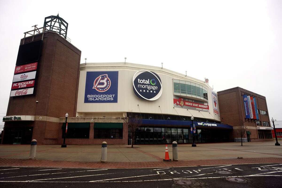 Total Mortgage Arena, in Bridgeport, Conn. March 24, 2022.
