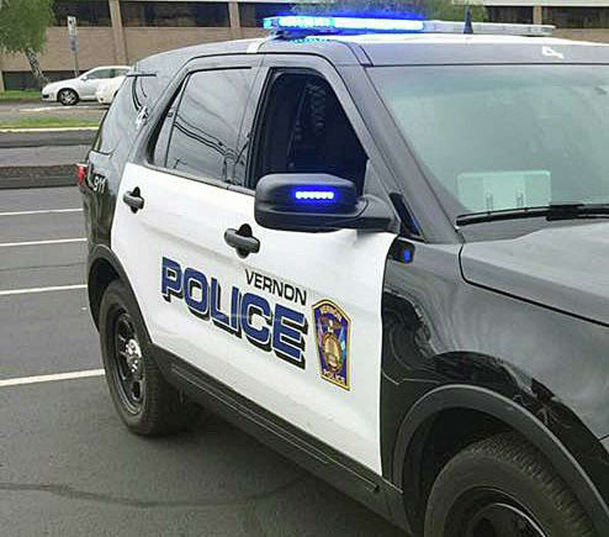 A Vernon Police Department vehicle. Angelo Alleano, 49, of Vernon pleaded guilty to four counts of first-degree sexual assault Friday. He attacked women in Manchester and Vernon.