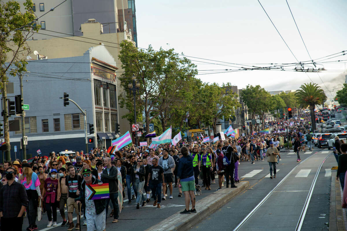 The Trans March took place during San Francisco Pride month on June 24, 2022.