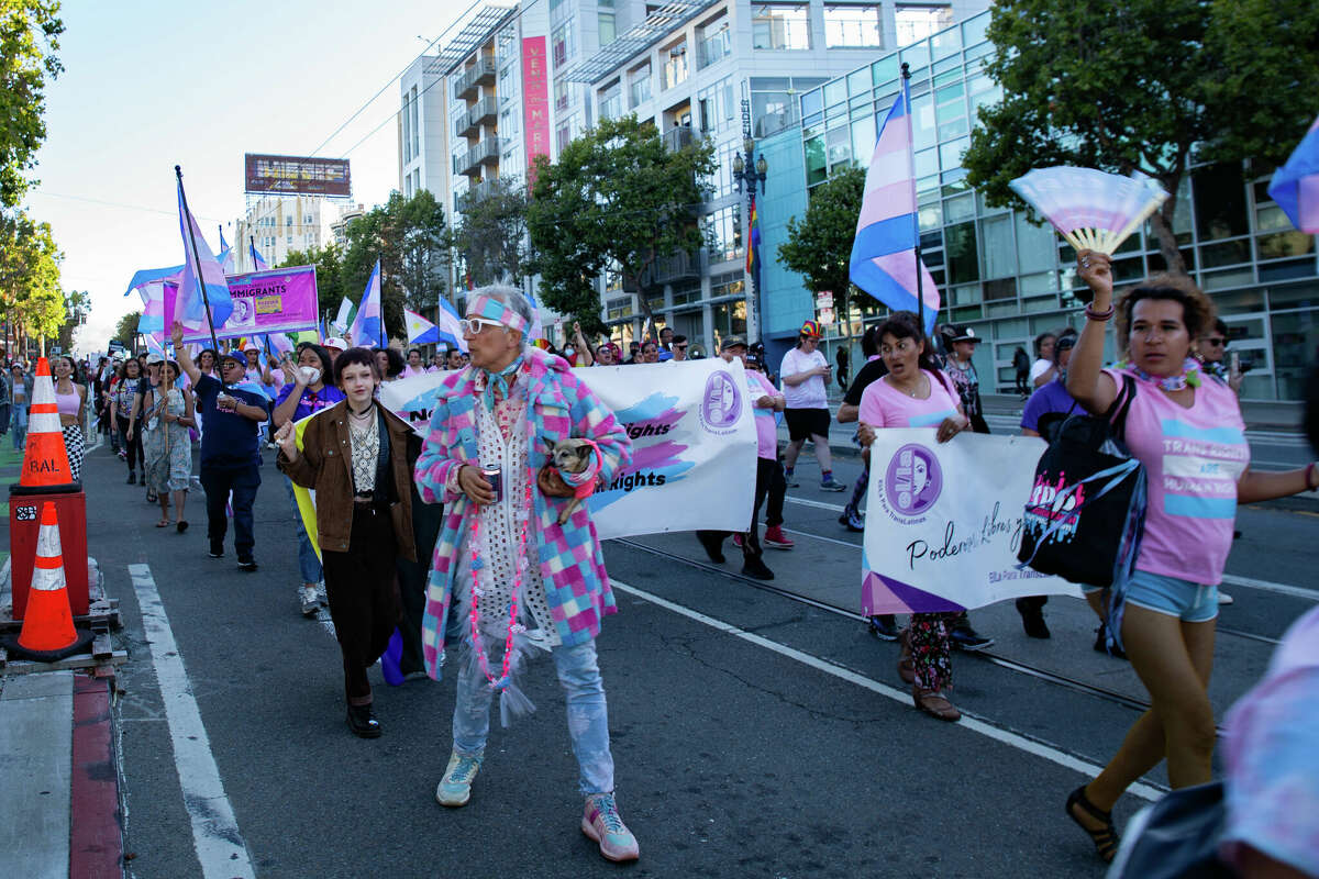 The Trans March took place during San Francisco Pride month on June 24, 2022.